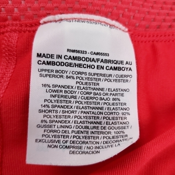 New NIKE Peach Coral Pink Golf Tennis Skirt Size 14 - Picture 2 of 13